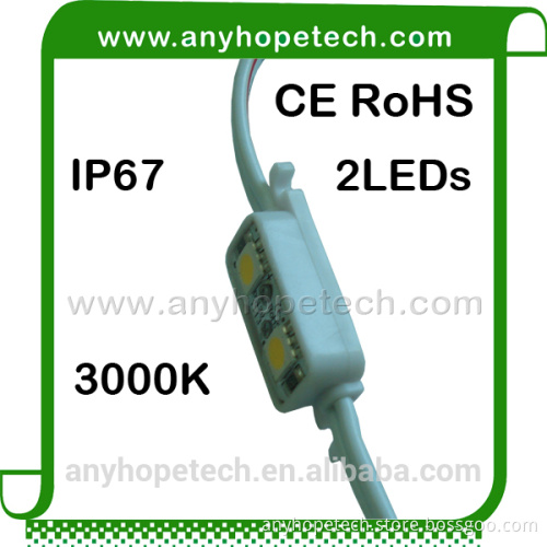 Single color outdoor 2LEDs led dot matrix module